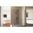 Pharo Fixed Shower Screen Shower cabin  from  70cm Chrome  Crystal 6mm Transparent FORTE BOX DOCCIA  - 1