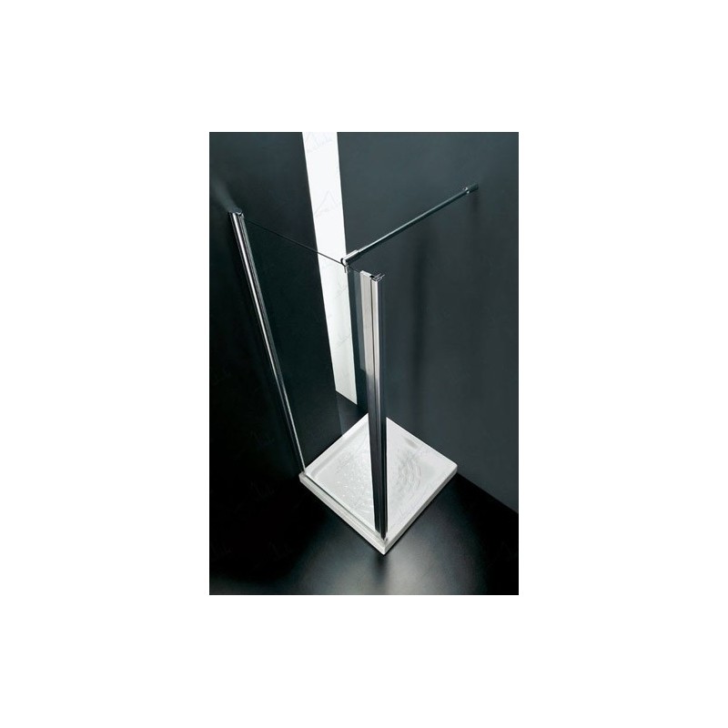 Anta Fissa F1 Box Doccia  da  70cm Cromo  Cristallo 6mm Trasparente FORTE BOX DOCCIA  - 1