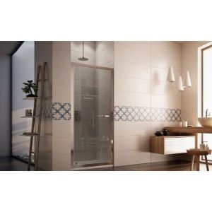 Vesta Porta Box Doccia  da  80cm Cromo  Cristallo 6mm Trasparente FORTE BOX DOCCIA  - 1