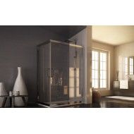 Roma Angolo Ante Box Doccia  da  120X80cm Cromo  Cristallo 6mm Trasparente FORTE BOX DOCCIA  - 1