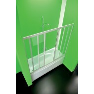 Maestrocentro  Bathtub Panel from  210-220cm White Crystal Temperato 3mm Transparent FORTE BOX DOCCIA  - 1