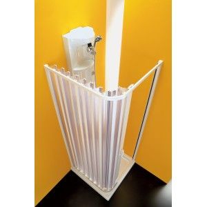 Alfa Porta Box Doccia  da  80X80cm Bianco PVC Trasparente FORTE BOX DOCCIA  - 1