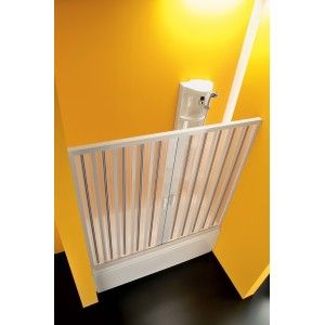 Sirio Centrale Porta Sopravasca da  170-200cm Bianco PVC Trasparente FORTE BOX DOCCIA  - 1