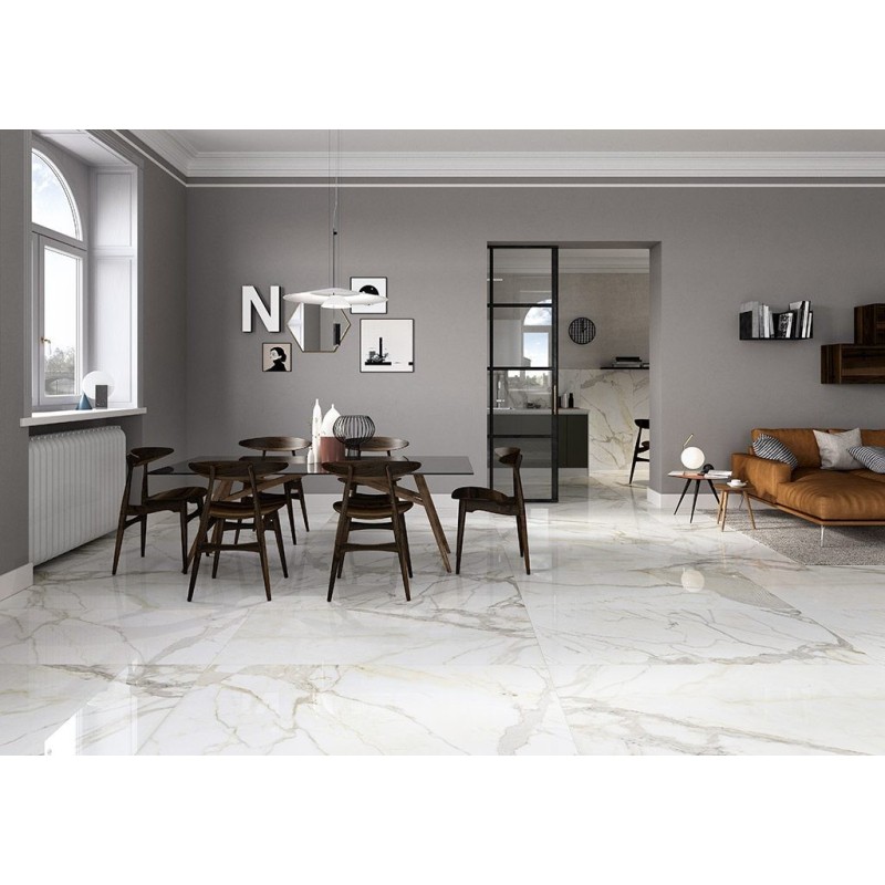 MARMOREA BIANCO CALACATTA 75X150 Lucidato/Rett.  Fioranese MM712LR FIORANESE CERAMICHE - 1