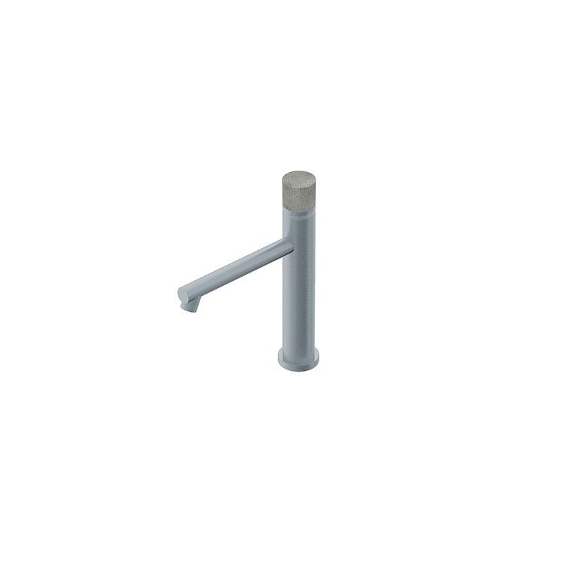 Diametro35 Inox Concrete Miscelatore monocomando per lavabo Ritmonio RITMONIO - 1