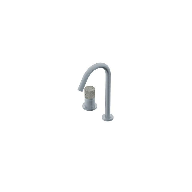 Diametro35 Inox Concrete Mitiguer monocommande sur-pian pour lavabo  Ritmonio RITMONIO - 1