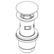 Complementi bagno Piletta con tappo a pressione CLIC-CLAC per lavabo Ritmonio RITMONIO - 1