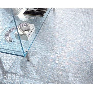 Cotton Iridiscente 2,3x2,3- feuille 30,4x30,4 mosaique Sicis SICIS - 1