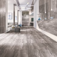 MARMOKER TRAVERTINO TITANIUM LUCIDO 44 x 88 Casalgrande Padana 10690211 CASALGRANDE PADANA - 1