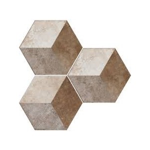 HERITAGE DEC.EXAGONA TEXT.2 34,5X40 0HET2EX Ceramica Fioranese