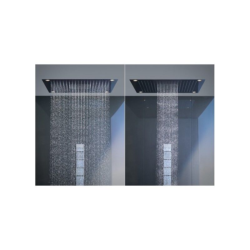 AXOR  STARCK SHOWER COLLECTION Overhead  720X720MM With lighting   Optic steel   AXOR  10627800 HANSGROHE - 1