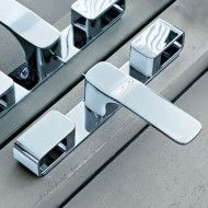 AXOR URQUIOLA Melangeur lavabo 3 trous 50 avec rosaces Cromo  AXOR 11040000 HANSGROHE - 1