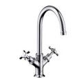 MONTREUX Single hole 2 Washbasin handles CROMO  AXOR 16502000 HANSGROHE - 1