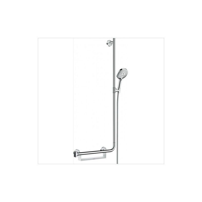 Set RAINDANCE  Select S 120 Comfort Duschset 120 3jet EcoSmart 9 l / min mit 110 cm Duschstange links. Hansgrohe 26326000 HANSGR