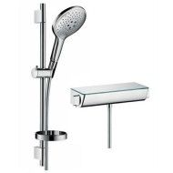 RAINDANCE  SELECT 150 Sistema doccia esterno 150 con termostatico Ecostat Select e asta doccia 65 cm Hansgrohe 27036000 HANSGROH