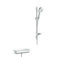 RAINDANCE  Select E 120 Externes 120 Duschsystem mit Ecostat Select Thermostat und 65 cm Duschstange  Hansgrohe 27038000 HANSGRO