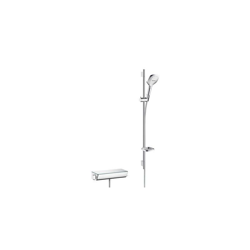 RAINDANCE  Select E 120 Sistema doccia esterno 120 con termostatico Ecostat Select e asta doccia 90 cm Hansgrohe 27039000 HANSGR