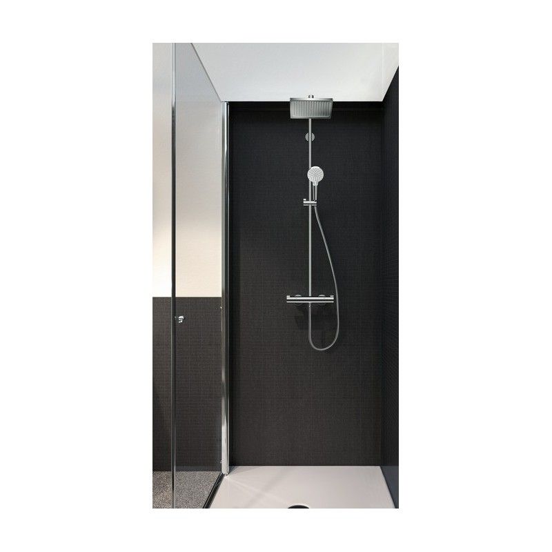 Hansgrohe Crometta E 240 Showerpipe  douche 1jet EcoSmart 9 l / min avec thermostat chrom Hansgrohe 27281000 HANSGROHE - 1
