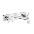 AXOR CITTERIO E Wall-Mounted 3-Hole Basin Mixer With Plate AXOR 36115000 HANSGROHE - 1