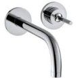 UNO wall-mounted single lever basin mixer with escutcheons projection Chrome  AXOR 38113000 HANSGROHE - 1
