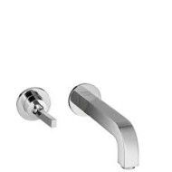 CITTERIO Wall-mounted single lever basin mixer for concealed installation with spout 160mm and escutcheons Cromo AXOR 39113000 H