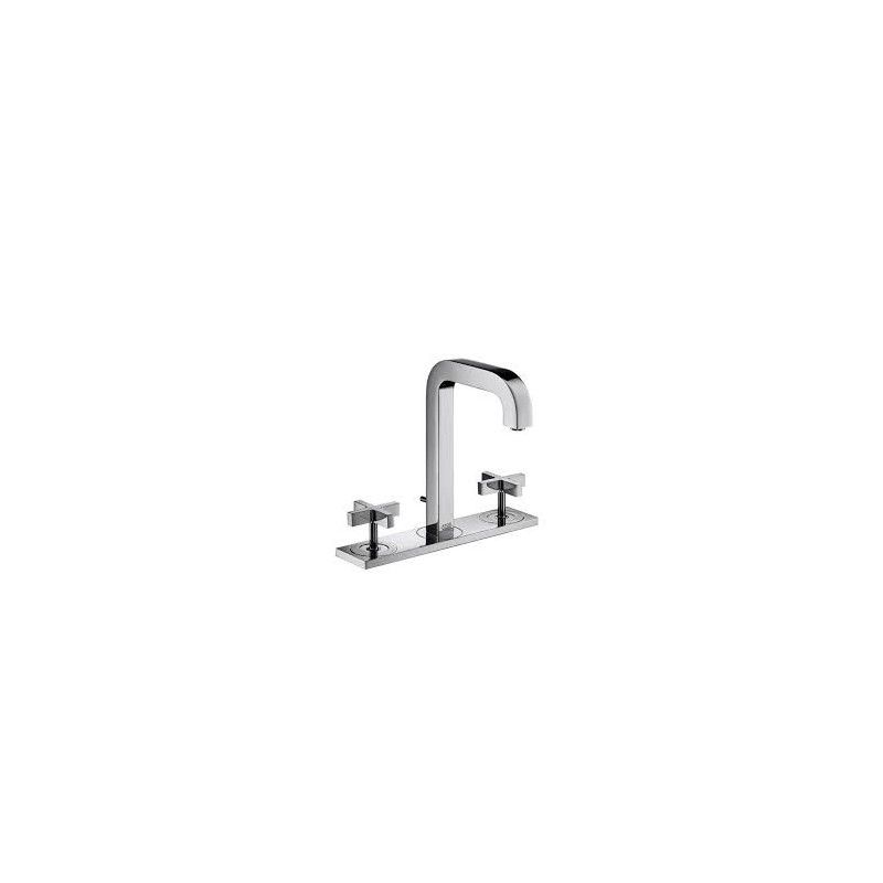 CITTERIO Tap 3 HOLES  Con Piastra RA  cross handle  CROMO  AXOR 39134000 HANSGROHE - 1
