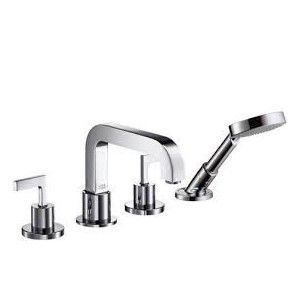 Citterio SET Esterna Rubinetto 4 FORI Bordo Vasca  ,senza Piastra Cromo  AXOR 39446000 HANSGROHE - 1