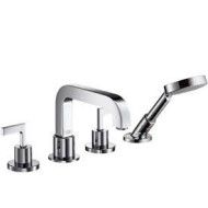 Citterio SET Esterna Rubinetto 4 FORI Bordo Vasca  ,senza Piastra Cromo  AXOR 39446000 HANSGROHE - 1