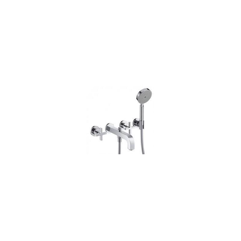 CITTERIO 3 hole wall-mounted bath mixer for wall mounting without plate  Cromo AXOR 39447000 HANSGROHE - 1