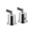 CITTERIO 2-hole rim-mounted bath mixer with thermostat and lever handles CROMO  AXOR 39482000 HANSGROHE - 1
