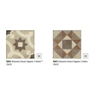 OTTOCENTO TAP 20X20  3 AMBRA DEKORATION - Ragno R86T RAGNO  - 1