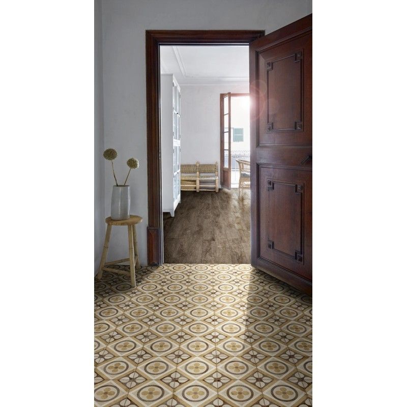 OTTOCENTO TAP 20X20  7 AMBRA DECORO - Ragno R86X RAGNO  - 1