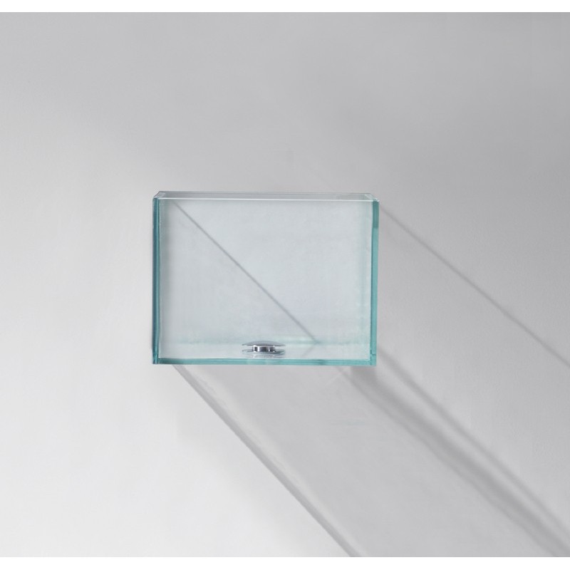 GSG GLASS Evier en verre cm 31,5. Traitement antisalaire pour le verre inclus. 31,5x35,5 GLLA31 GSG  - 1