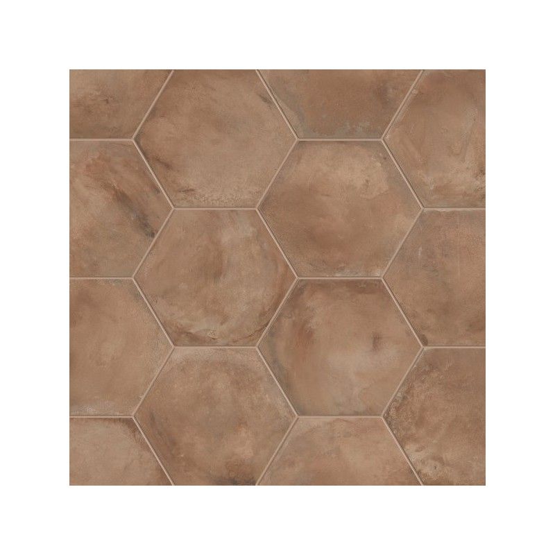 Marca Corona  TERRA ROSSO ESAGONO 25X21,6 ESA 0091