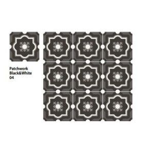 PATCHWORK B&W 04 - CSAPBW0420  20X20 Ceramica Sant'Agostino