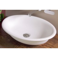 BOLL WASCHBECKEN  56 AUFSATZ Zentrales Loch SCHWARZ   - Ceramica Flaminia BL56LNER CERAMICA FLAMINIA - 1