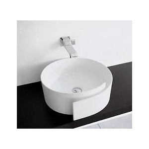 ROLL EVIER 44 SOUTIEN/TROU CENTRAL BLANC   - Ceramica Flaminia RL44L CERAMICA FLAMINIA - 1