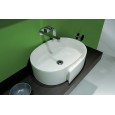 ROLL WASHBASIN 56 COUNTERTOP/CENTRAL HOLE WHITE   - Ceramica Flaminia RL56L CERAMICA FLAMINIA - 1