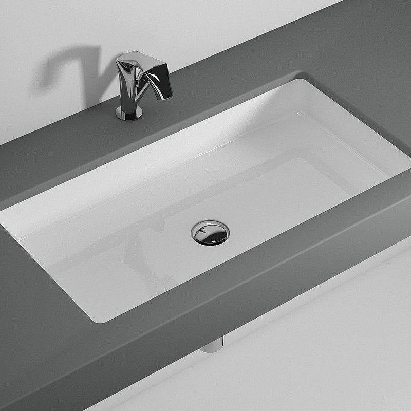 WASHBASIN MINIWASH 55X35 UNDERCOUNTER LATTE  S - Ceramica Flaminia MW60SPLAT CERAMICA FLAMINIA - 1