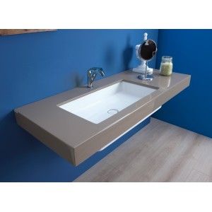 EVIER MINIWASH 70X35 SOUS PLANCHER LATTE  S - Ceramica Flaminia MW75SPLAT CERAMICA FLAMINIA - 1