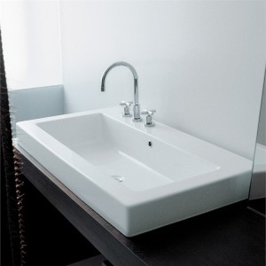 EVIER ACQUAGRANDE 101X56 BLANC  - Ceramica Flaminia 5051 CERAMICA FLAMINIA - 1
