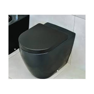 LINK PLUS GOCLEAN WC DECHARGE DE MUR NOIR  S - Ceramica Flaminia LK117RGNER CERAMICA FLAMINIA - 1