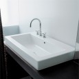 EVIER ACQUAGRANDE 100X55 NOIR  - Ceramica Flaminia 5051NER CERAMICA FLAMINIA - 1