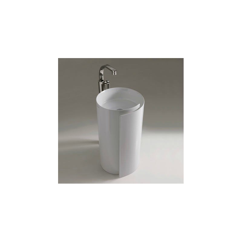 WASHBASIN MONOROLL 44  FREESTANDING WHITE  S - Ceramica Flaminia MR44C CERAMICA FLAMINIA - 1