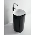 LAVABO MONOROLL 44 CENTRO STANZA NERO  S - Ceramica Flaminia MR44CNER CERAMICA FLAMINIA - 1