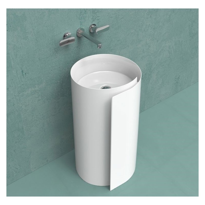 WASCHBECKEN  MONOROLL 44 WAND FANGO  S - Ceramica Flaminia MR44PFAN CERAMICA FLAMINIA - 1