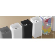 WASCHBECKEN  MONOWASH FREESTANDING LATTE  S - Ceramica Flaminia MW40CLAT CERAMICA FLAMINIA - 1