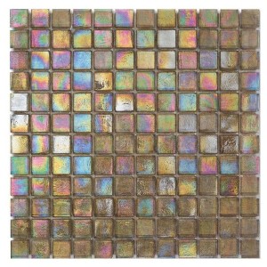 Satin Iridiscente 2,3x2,3- feuille 30,4x30,4 mosaique Sicis
