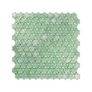 F15 Galingale Petites Fleurs - feuille 31,6x29,3 mosaique Sicis