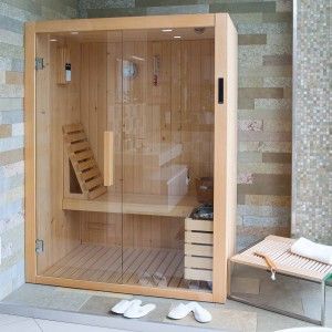 KYRA Sauna 120x120xH.204 Angolo/Parete/Nicchia - Hafro - Geromin
